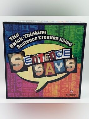 Sentence Says The Quick Thinking Sentence Creation Family Game - Complete Set